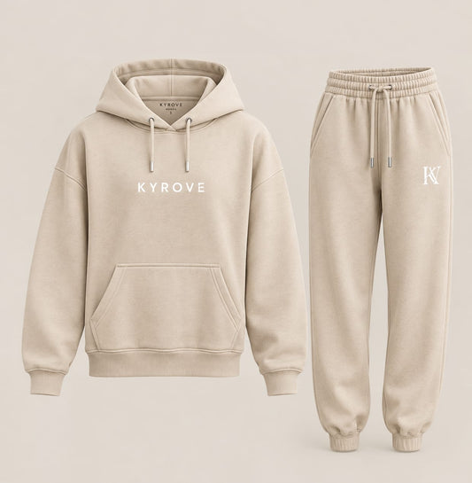 Conjunto de sudadera con capucha y pantalón jogger para mujer